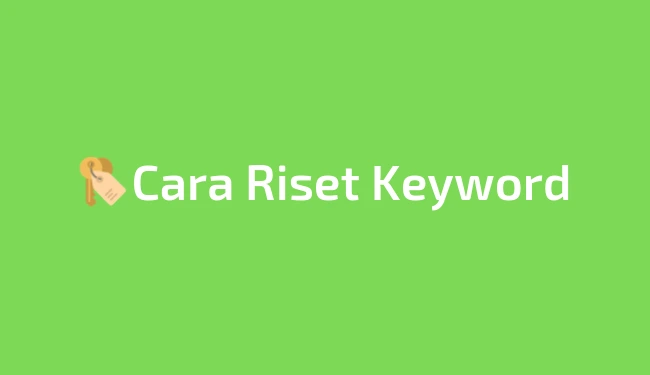 cara riset keyword