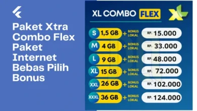 Paket Xtra Combo Flex Paket Internet Bebas Pilih Bonus